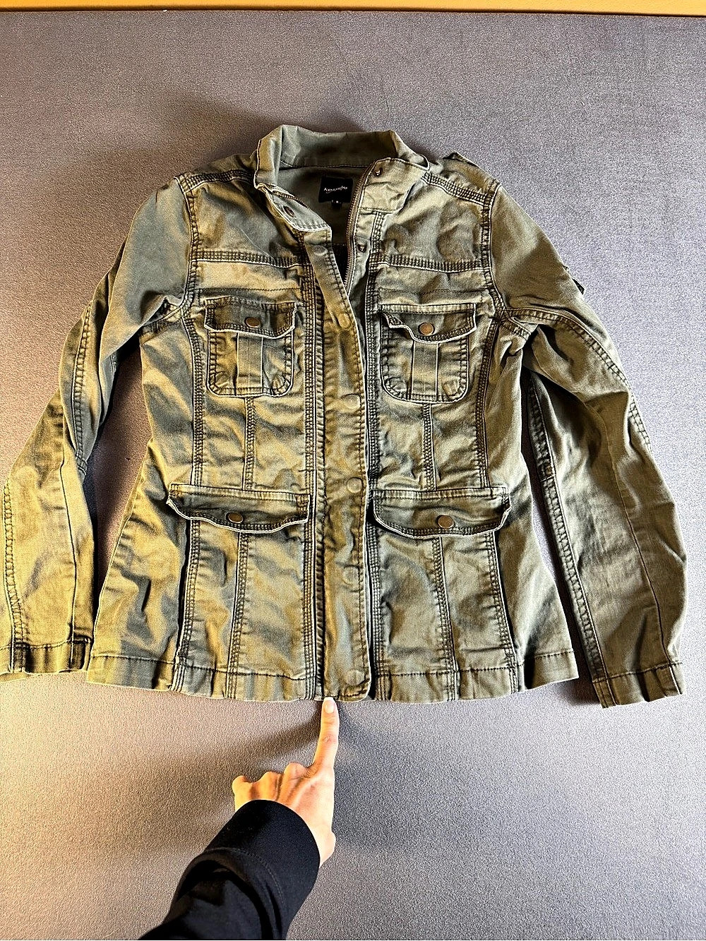 Kensie Jeans Utility Jacket Cotton Size Small